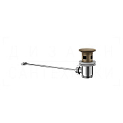 Gessi Донный клапан автоматический, с переливом, цвет: coffee bronze brushed PVD 29263#761