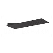 Gessi Tremillimetri Верхний душ 19,5х55 см, настенный, 1 вид струи, цвет: aged bronze 33061#187