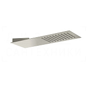 Gessi Tremillimetri Верхний душ 19,5х55 см, настенный, 1 вид струи, цвет: mirror steel 33061#238