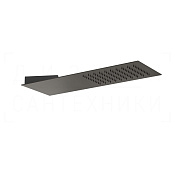Gessi Tremillimetri Верхний душ 19,5х55 см, настенный, 1 вид струи, цвет: black metal brushed PVD 33061#707