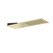 Gessi Tremillimetri Верхний душ 19,5х55 см, настенный, 1 вид струи, цвет: brass PVD 33061#710