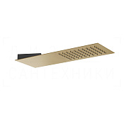 Gessi Tremillimetri Верхний душ 19,5х55 см, настенный, 1 вид струи, цвет: warm bronze brushed PVD 33061#726