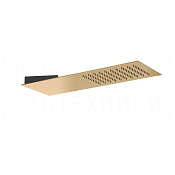 Gessi Tremillimetri Верхний душ 19,5х55 см, настенный, 1 вид струи, цвет: warm bronze PVD 33061#735