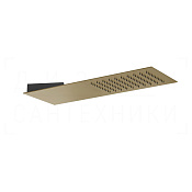Gessi Tremillimetri Верхний душ 19,5х55 см, настенный, 1 вид струи, цвет: deep bronze brushed PVD 33061#791