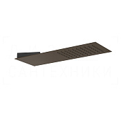 Gessi Tremillimetri Верхний душ 19,5х55 см, настенный, 1 вид струи, цвет: dark bronze 33061#845