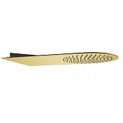 Gessi Tremillimetri Верхний душ 30х55 см, настенный, 1 вид струи, цвет: gold brushed 33071#716