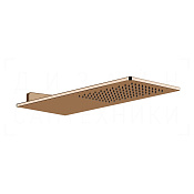 Gessi Rettangolo Верхний душ 20х55 см, настенный, 1 вид струи, цвет: copper PVD 33095#030