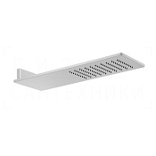 Gessi Rettangolo Верхний душ 20х55 см, настенный, 1 вид струи, цвет: matte white 33095#279