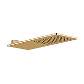 Gessi Rettangolo Верхний душ 20х55 см, настенный, 1 вид струи, цвет: warm bronze PVD 33095#735