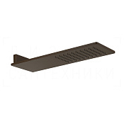 Gessi Rettangolo Верхний душ 20х55 см, настенный, 1 вид струи, цвет: dark bronze 33095#845
