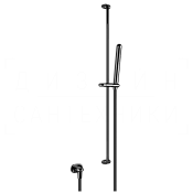 Gessi Goссia Душевой гарнитур: ручной душ, штанга, держатель, шланг 150 см, цвет: black metal PVD 33642#706