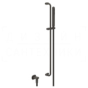 Gessi Goссia Душевой гарнитур: руч. душ, штанга, держ., шланг 150 см, цвет: black metal brushed PVD 33642#707