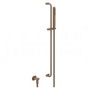 Gessi Goссia Душевой гарнитур: ручной душ, штанга, держатель, шланг 150 см, цвет: copper brushed PVD 33642#708