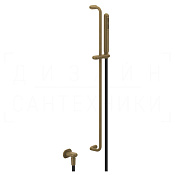 Gessi Goссia Душевой гарнитур: ручной душ, штанга, держатель, шланг 150 см, цвет: antique brass 33642#713