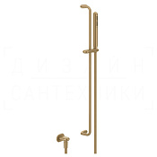 Gessi Goссia Душевой гарнитур: руч. душ, штанга, держ., шланг 150 см, цвет: warm bronze brushed PVD 33642#726