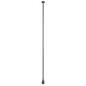 Gessi Goссia Излив потолочный для раковины 160 см, цвет: black metal brushed PVD 33699#707