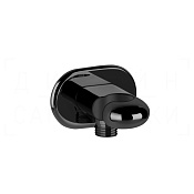 Gessi Goccia Шланговое подключение с держателем для душа, цвет: black metal PVD 33761#706