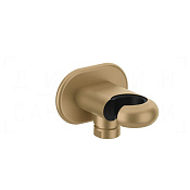 Gessi Goccia Шланговое подключение с держателем для душа, цвет: warm bronze brushed PVD 33761#726