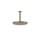 Gessi Goccia Верхний душ d33,4 см, потолочный кронштейн, 1 вид струи, цвет: finox brushed nickel 33766#149