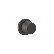Gessi Anello Запорный вентиль для термостата, внешняя часть, цвет: black metal brushed PVD 43268#707