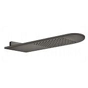 Gessi 316 Верхний душ 20х62 см, настенный, 1 вид струи, цвет: black metal brushed PVD 45163#707