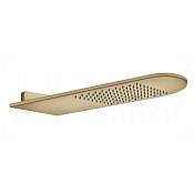 Gessi 316 Верхний душ 20х62 см, настенный, 1 вид струи, цвет: warm bronze brushed PVD 45163#726