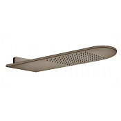 Gessi 316 Верхний душ 20х62 см, настенный, 1 вид струи, цвет: coffee bronze brushed PVD 45163#761