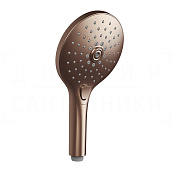 Gessi Ручной душ с 3 видами струи, с переключателем, цвет: copper brushed PVD 47351#708