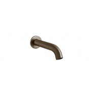 Gessi 316 Излив настенный для ванны 17,2 см, фиксированный, цвет: coffee bronze brushed PVD 54008#761