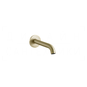 Gessi 316 Излив настенный для раковины 14,7 см, фиксированный, цвет: brushed brass PVD 54010#727
