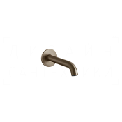Gessi 316 Излив настенный для раковины 14,7 см, фиксированный, цвет: coffee bronze brushed PVD 54010#761