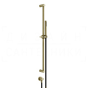 Gessi 316 Душевой гарнитур: ручной душ, штанга, держатель, шланг 150 см, цвет: brushed brass PVD 54045#727