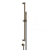 Gessi 316 Душевой гарнитур: ручной душ, штанга, держ., шланг 150 см, цвет: coffee bronze brushed PVD 54045#761
