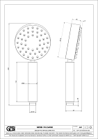 Gessi 316 Ручной душ с 1 видом струи, цвет: deep bronze brushed PVD 54050#791