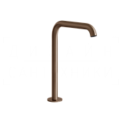 Gessi 316 Излив высокий отдельностоящий для раковины 15,6 см, цвет: copper brushed PVD 54093#708