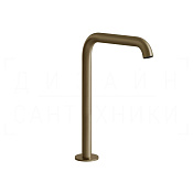Gessi 316 Излив высокий отдельностоящий для раковины 15,6 см, цвет: deep bronze brushed PVD 54093#791