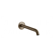 Gessi 316 Излив настенный 20,1 см, фиксированный, цвет: coffee bronze brushed PVD 54110#761