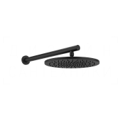 Gessi 316 Верхний душ d30 см, настенный кронштейн, 1 вид струи, цвет: matte black 54145#299