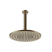 Gessi 316 Верхний душ d30 см, потолочный кронштейн, 1 вид струи, цвет: deep bronze brushed PVD 54146#791