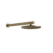 Gessi 316 Верхний душ d21,9 см, настенный кронштейн, 1 вид струи, цвет: deep bronze brushed PVD 54149#791