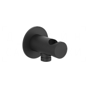 Gessi 316 Шланговое подключение с держателем для душа, цвет: matte black 54161#299