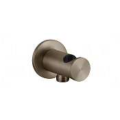 Gessi 316 Шланговое подключение с держателем для душа, цвет: coffee bronze brushed PVD 54161#761