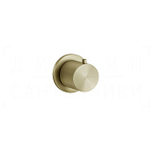 Gessi 316 Запорный вентиль для термостата, внешняя часть, цвет: brushed brass PVD 54564#727