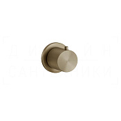 Gessi 316 Запорный вентиль для термостата, внешняя часть, цвет: deep bronze brushed PVD 54564#791