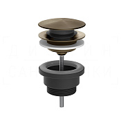 Gessi Донный клапан универсальный “Stop&Go”, цвет: coffee bronze brushed PVD 54599#761