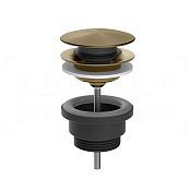 Gessi Донный клапан универсальный “Stop&Go”, цвет: deep bronze brushed PVD 54599#791