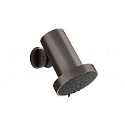 Gessi 316 Flessa Верхний душ d13,5 см, настенный, 3 вида струи, цвет: black metal brushed PVD 57249#707