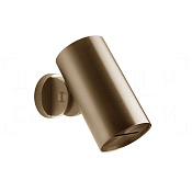 Gessi Spotwater Верхний душ d7,9 см, настенный, 1 вид струи водопад, цвет: warm bronze brushed PVD 57267#726