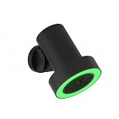 Gessi Spotwater Верхний душ d11,4 см, настенный, 1 вид струи тропический ливень, цвет: matte black 57703#299