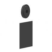 Gessi Inciso Электронное удаленное управление для настенного излива, цвет: matte black 58019#299